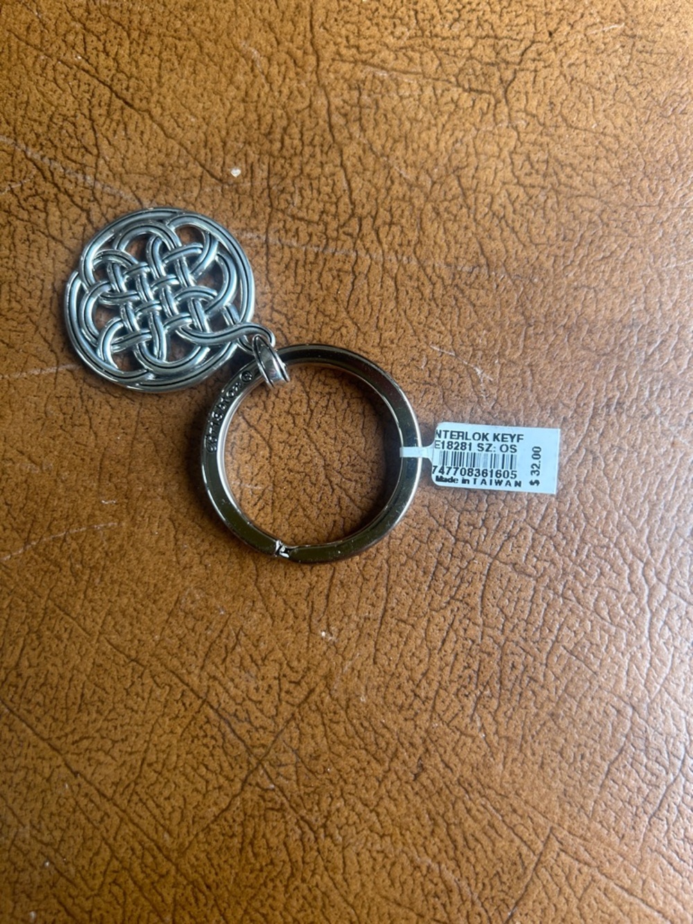 Brighton Silver Celtic Knot Keychain with Tag - Picture 2 of 2